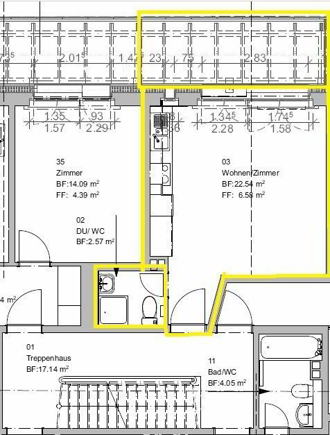 1 Zimmer Wohnung zu vermieten in Wettingen - Bild 1/7