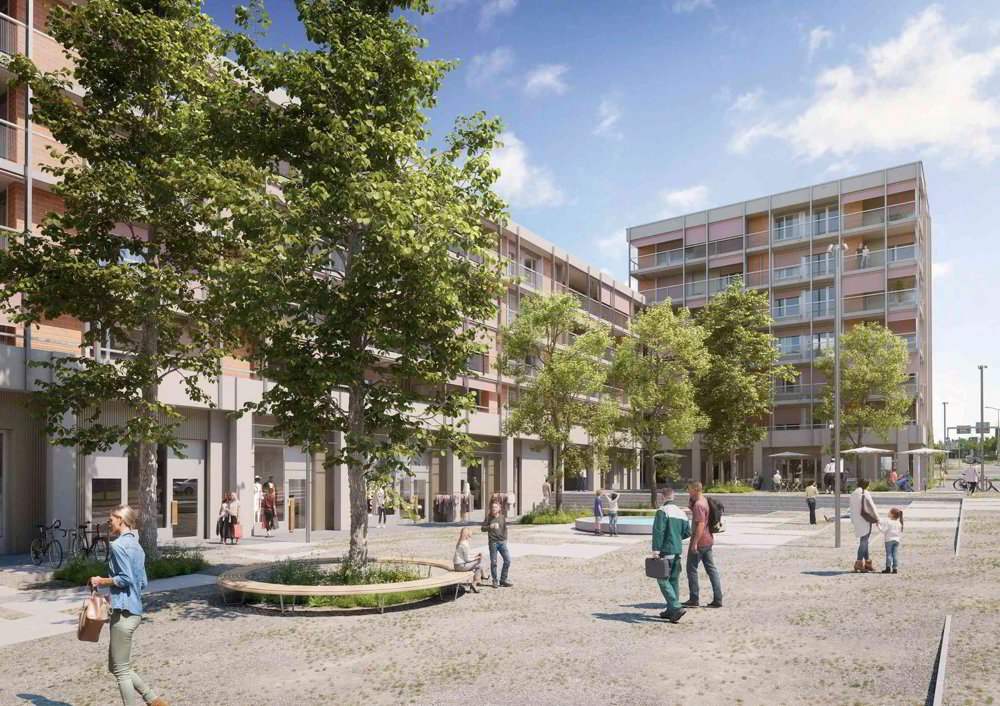 Neuer Gastronomie-Hotspot - Quartierplatz Birch Seebach - Ansicht 5
