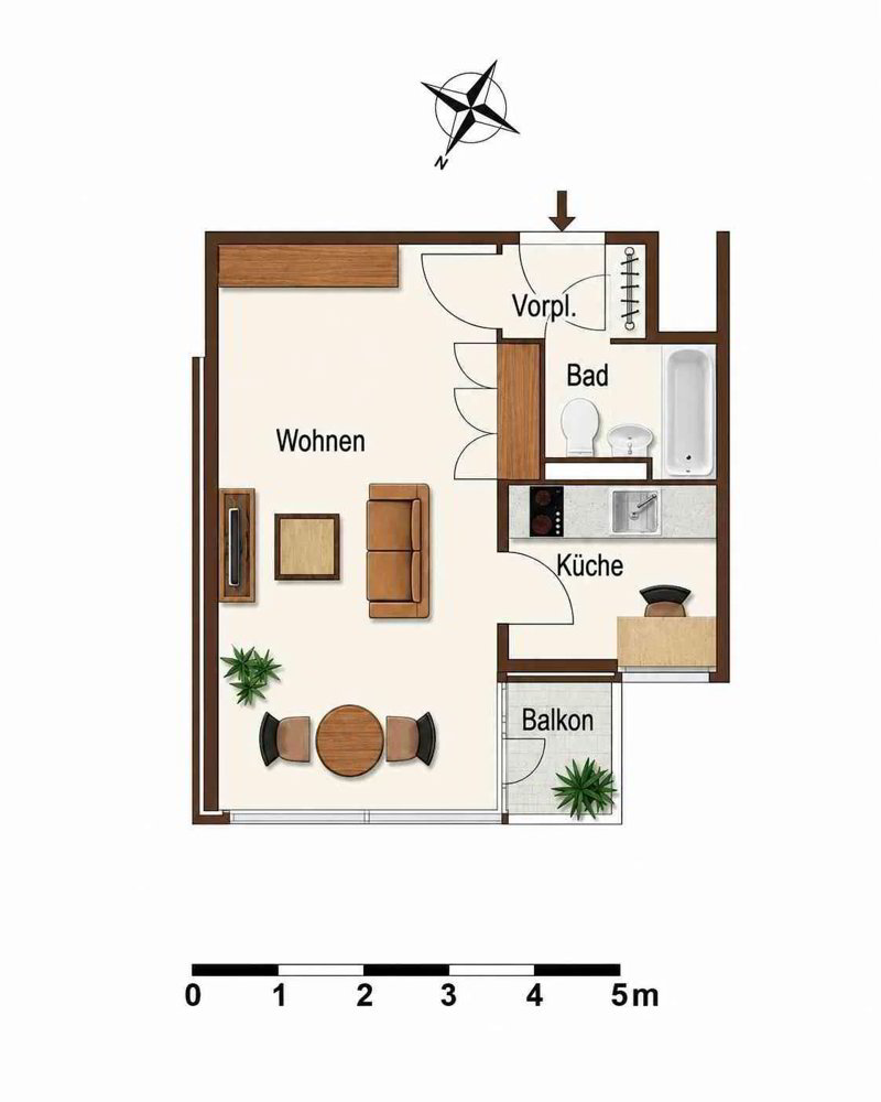 1.5 Zimmer Wohnung zu vermieten in Baden - Bild 1/10