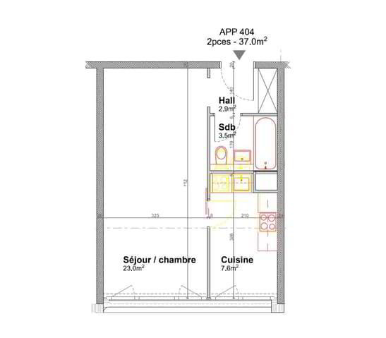 2 Zimmer Wohnung zu vermieten in Thônex - Bild 1/8