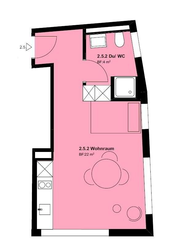 1.5 Zimmer Wohnung zu vermieten in Chur - Bild 1/5