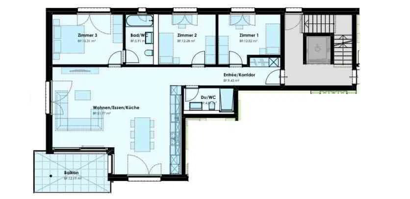 Appartement 4.5 pièces à louer à Cazis - image 1/4