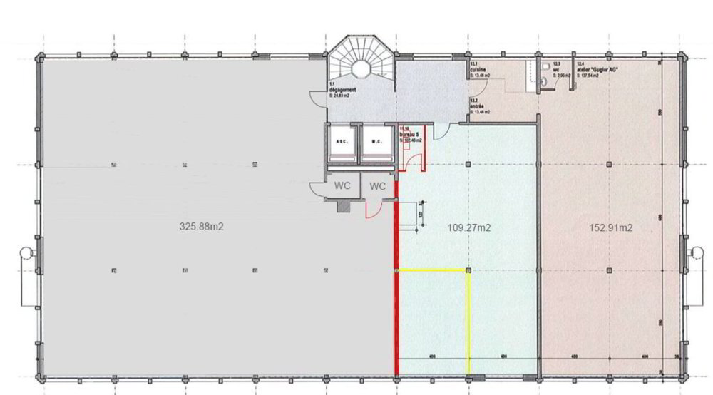 null rooms Office & Commercial for rent in Marly - image 1/6