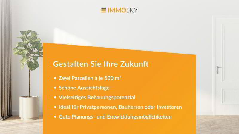 Ihr Platz für grosse Pläne