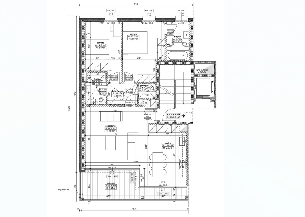 3.5 rooms Apartment to buy in Massagno - image 1/10