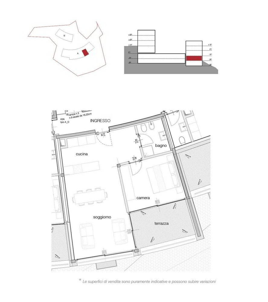 2 rooms Apartment to buy in Pedrinate - image 1/6