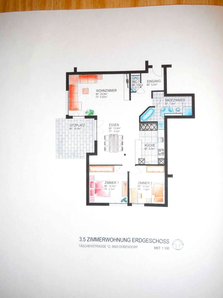3.5 Zimmer Wohnung zum verkaufen in Dübendorf - Bild 1/11