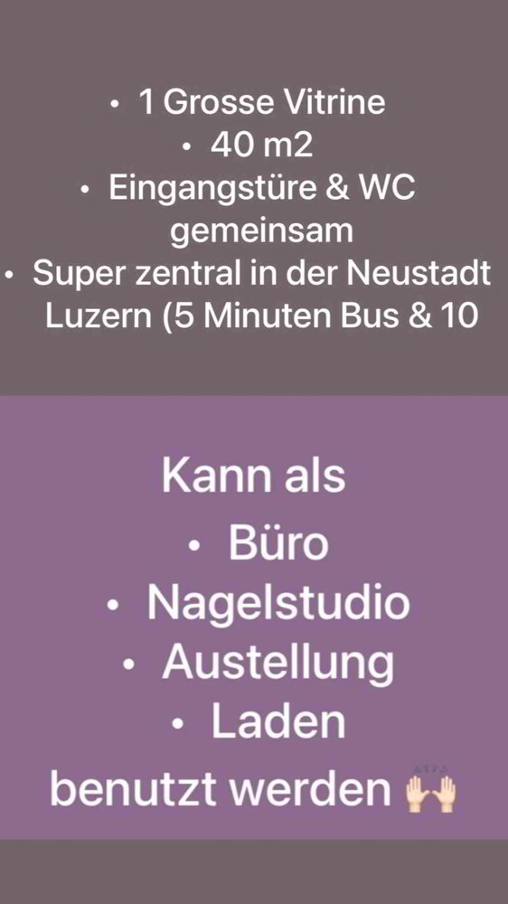 Ufficio & Commercio di 1 locali in affitto a Lucerne - immagine 1/5