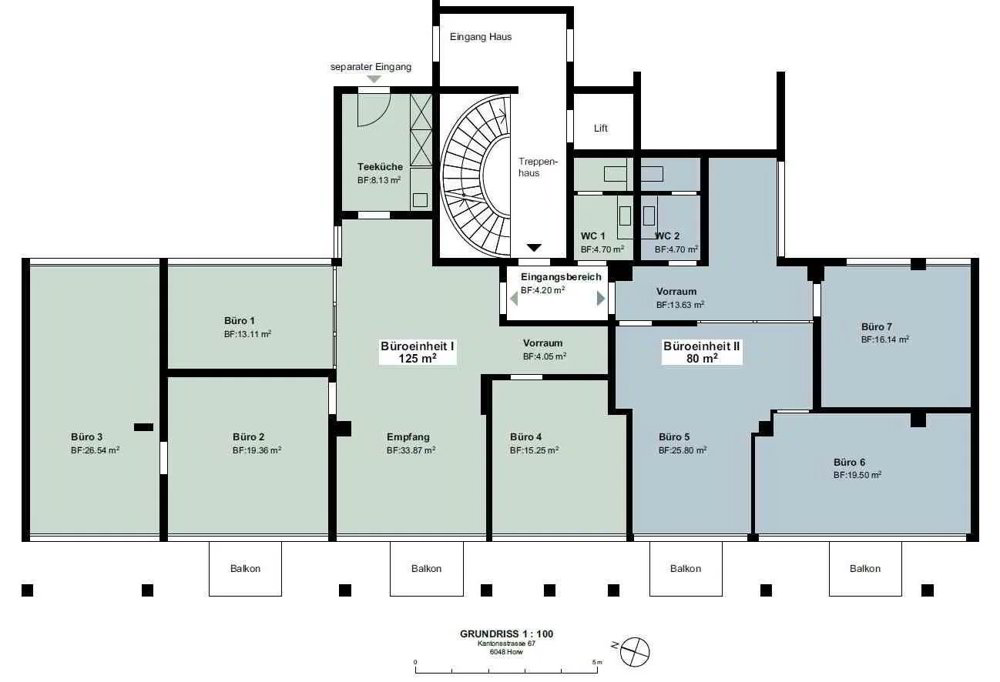 8 rooms Office & Commercial for rent in Horw - image 1/13