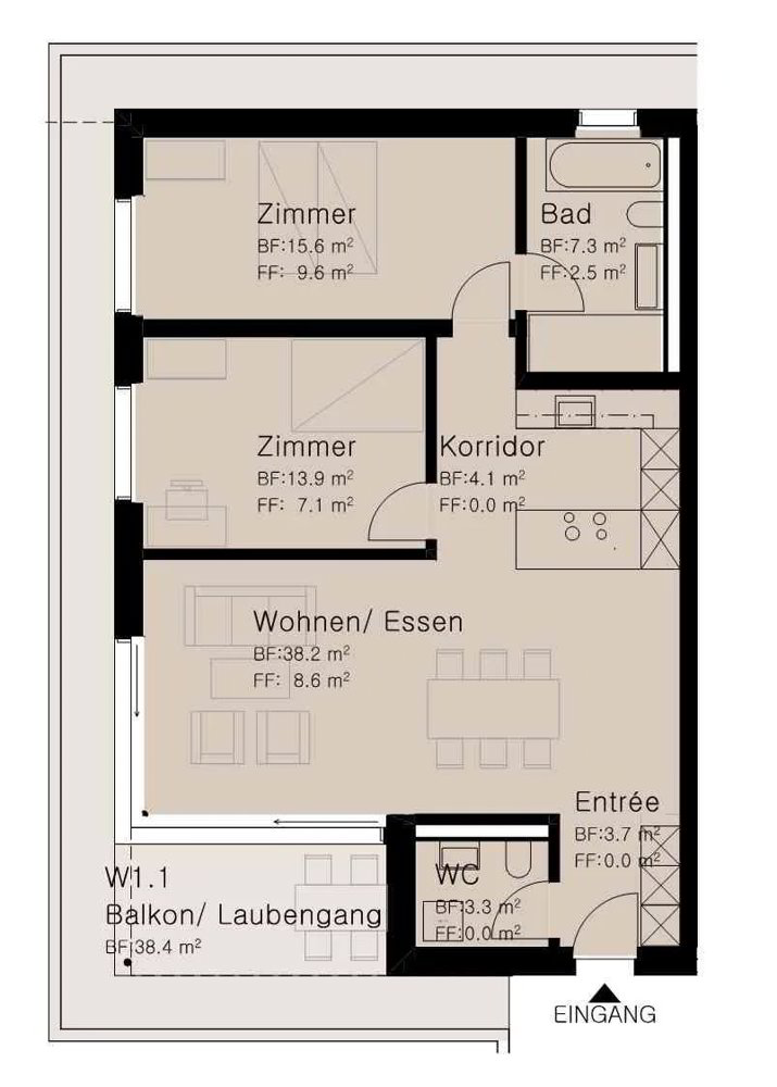 Wohnung – Lachen SZ - Ansicht 2