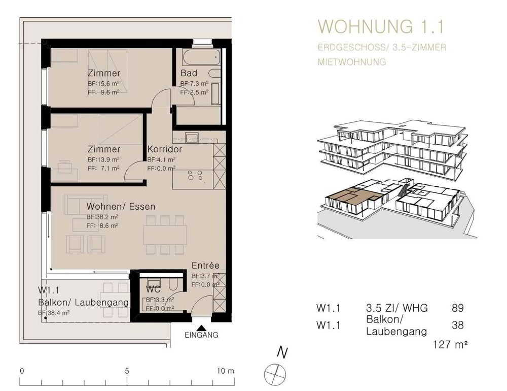 Wohnung – Lachen SZ - Ansicht 3