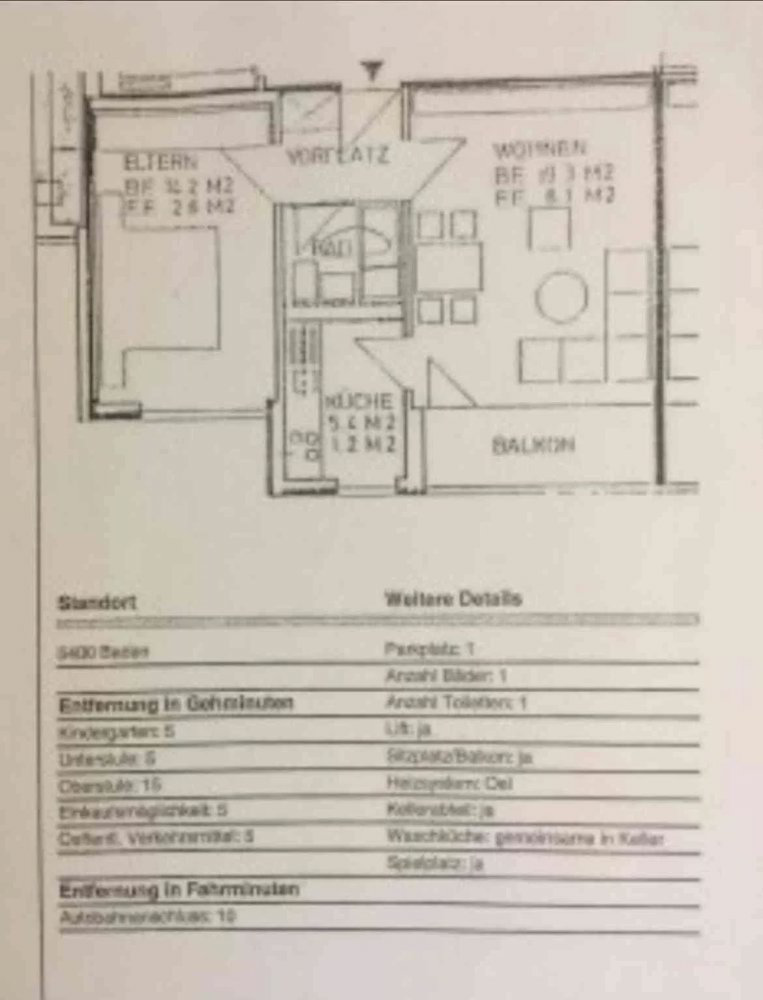 Appartement 2.5 pièces à louer à Baden - image 1/7