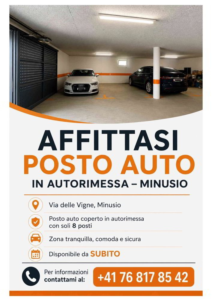 Parcheggio, garage di null locali in affitto a Minusio - immagine 1/1