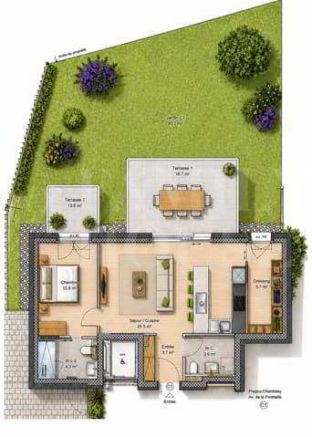 Appartement 3 pièces à acheter à Chambésy - image 1/6