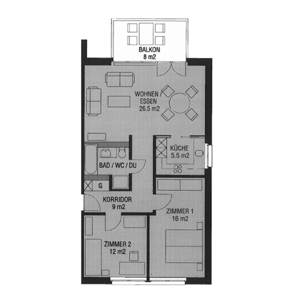3.5 rooms Apartment for rent in Emmenbrücke - image 1/8