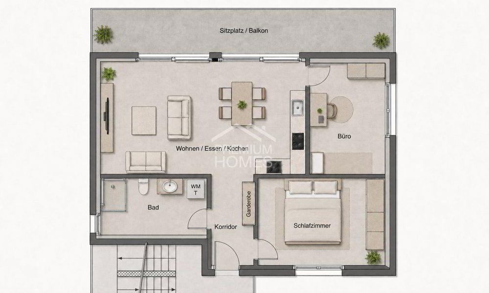 3 rooms Apartment for rent in Gerlafingen - image 1/2