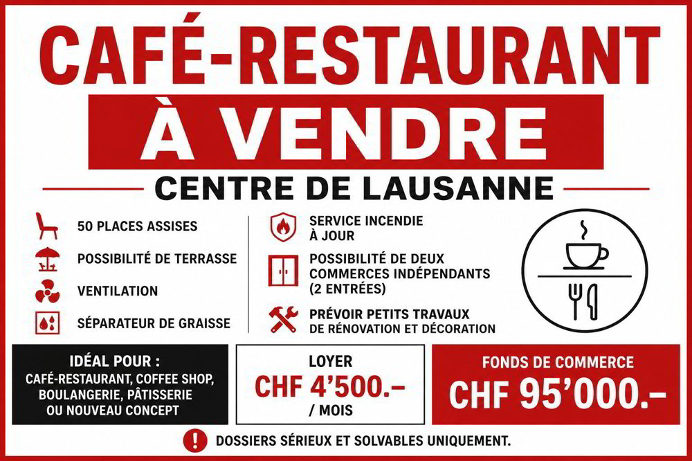 Ufficio & Commercio di null locali in vendita a Lausanne - immagine 1/1