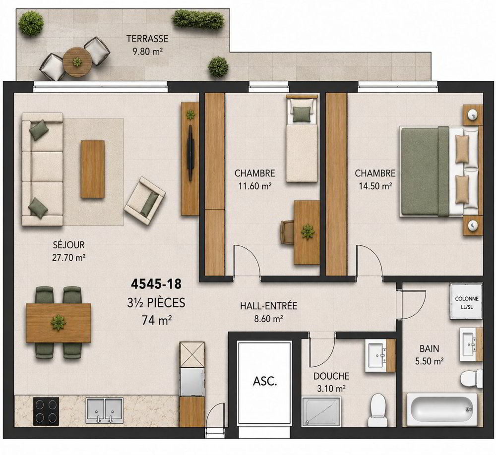 Wohnung – Bassecourt - Ansicht 3