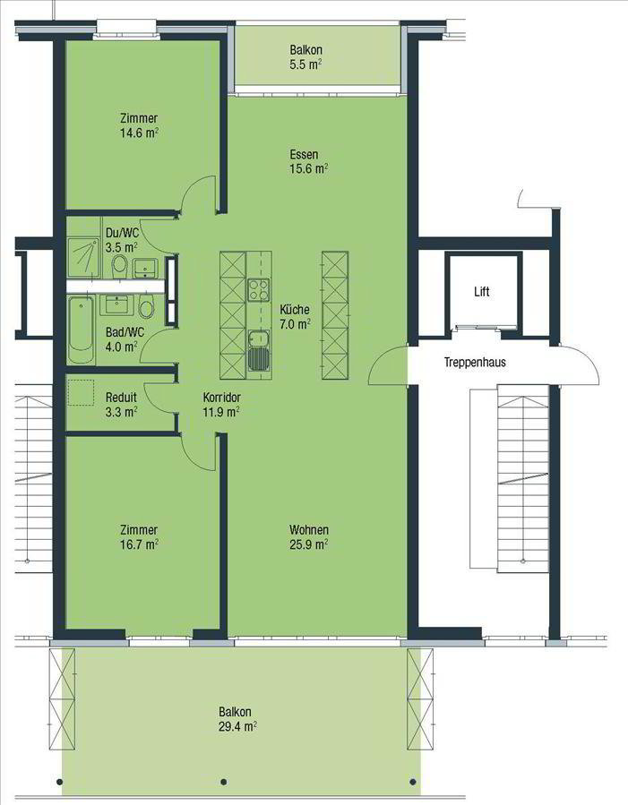 Appartamento di 3.5 locali in affitto a Glattpark (Opfikon) - immagine 1/7