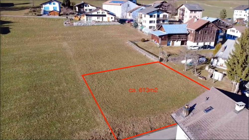 Sonniges Bauland (613 m²) für Erstwohnsitz in Degen (Val Lumnezia, GR) - Ansicht 3