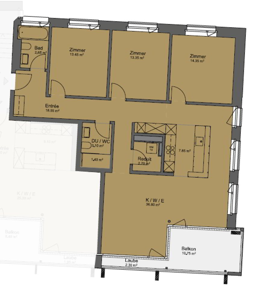 4.5 rooms Apartment for rent in Rapperswil SG - image 1/15