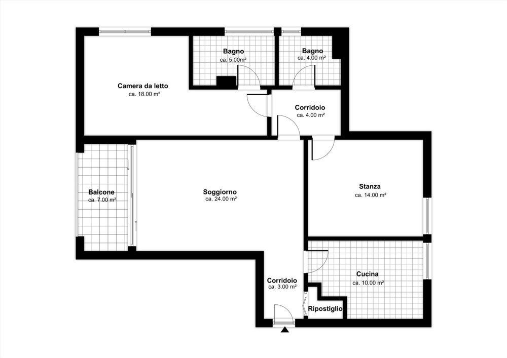 3.5 rooms Apartment for rent in Pregassona - image 1/8
