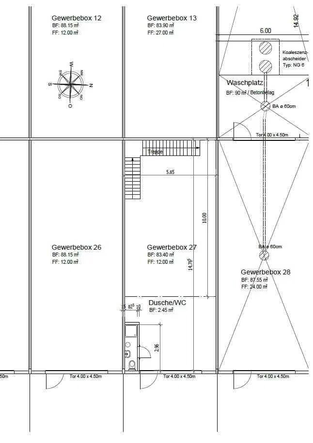 Moderne/neue Gewerbeboxen in Niederönz zu vermieten - Mehr