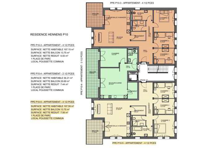 4.5 Zimmer Wohnung zum verkaufen in Romont FR - Bild 1/8