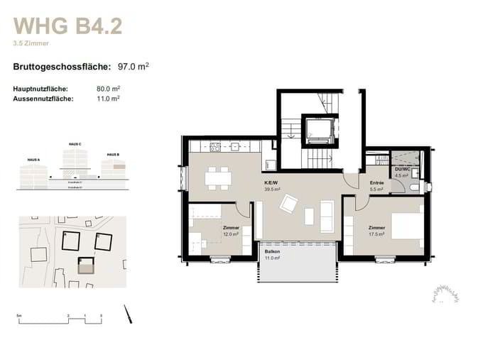 3.5 rooms Apartment for rent in Bürchen - image 1/11