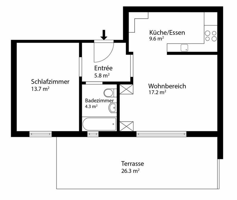 2.5 rooms Apartment to buy in Klosters - image 1/11