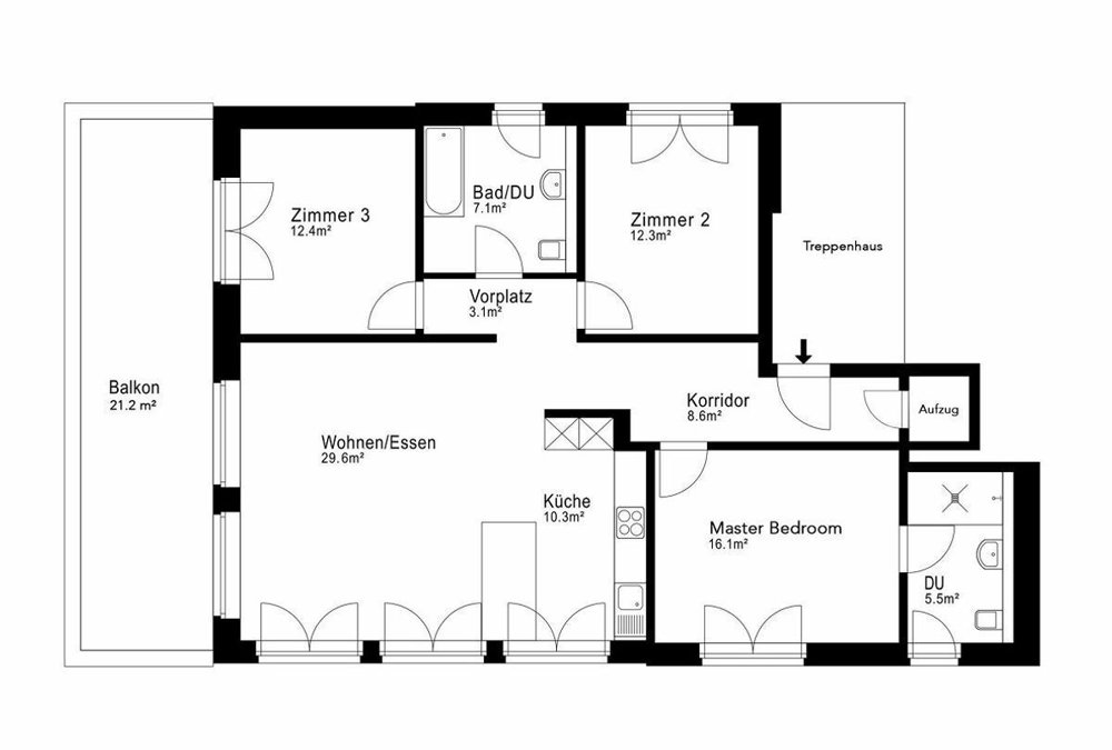 4.5 rooms Apartment to buy in Klosters - image 1/11