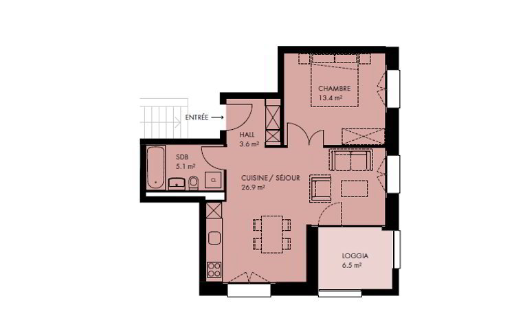Appartement 2.5 pièces à louer à Crissier - image 1/1