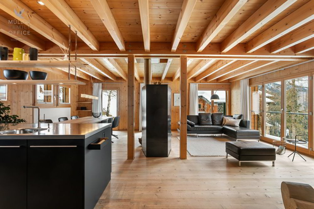 Stilvolles Holzhaus mit alpinem Charme und nachhaltigem Wohn- und Energiekonzept - Ansicht 5