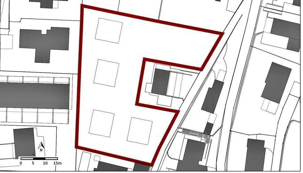 TERRENO CON LICENZA APPROVATA PER 4 VILLE A PONTE CAPRIASCA - Ansicht 4