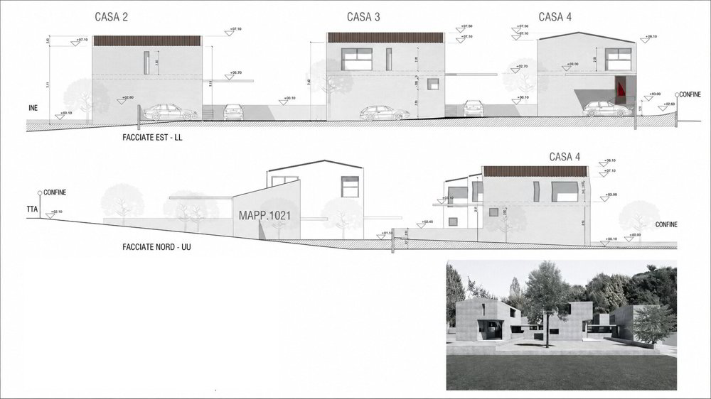 TERRENO CON LICENZA APPROVATA PER 4 VILLE A PONTE CAPRIASCA - Mehr