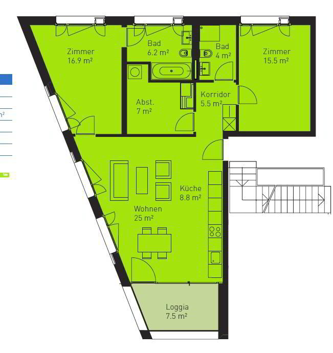 3.5 rooms Apartment for rent in Thun - image 1/11