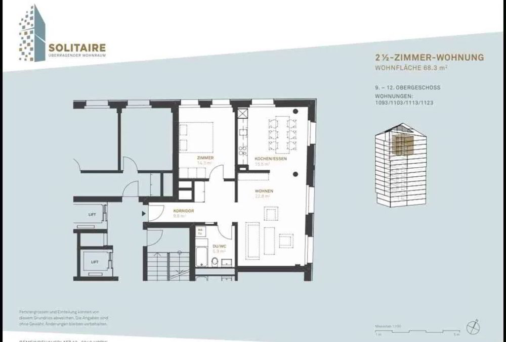 Wohnung – Horw, Gemeindehausplatz, Winkel - Ansicht 5