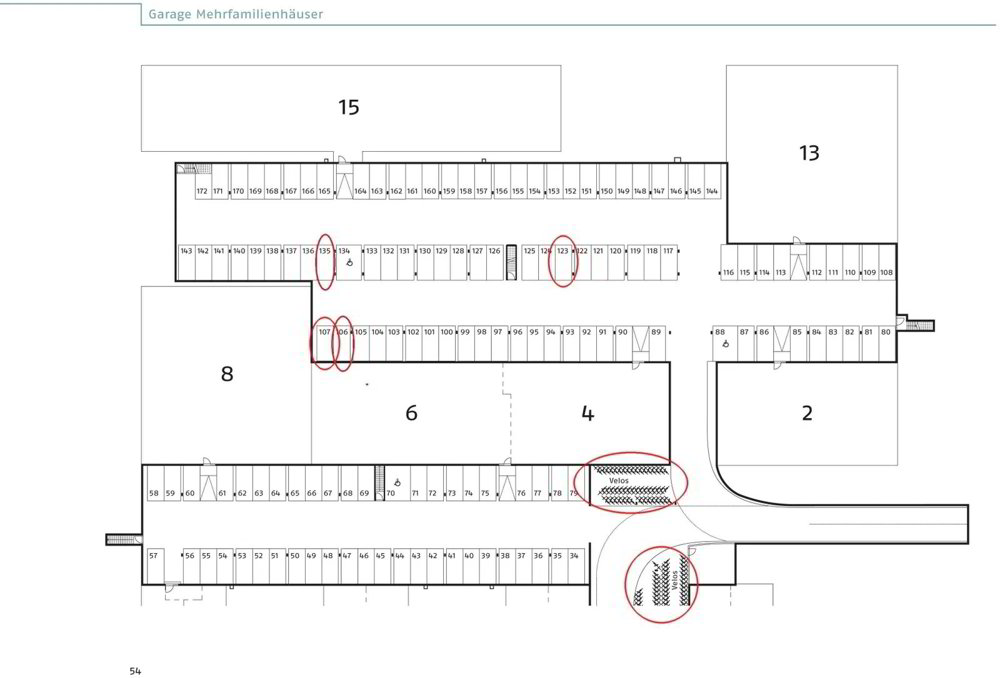 Zu vermieten Autoeinstellplatz in Tiefgarage in Volketswil - Ansicht 3