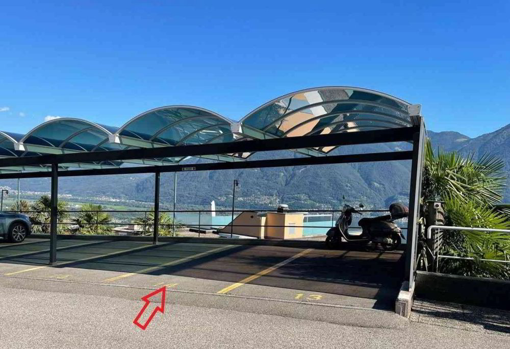 Parcheggio libero coperto / Freier Parkplatz überdacht - Ansicht 3