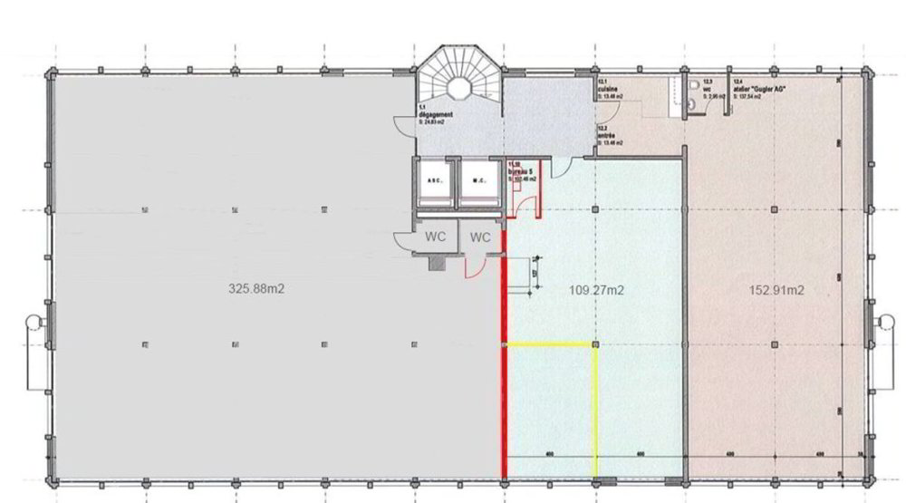 null rooms Office & Commercial for rent in Marly - image 1/3