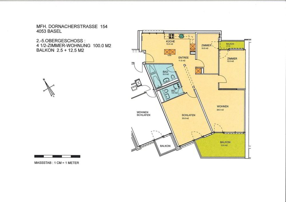 Appartement 4 pièces à louer à Basel - image 1/12