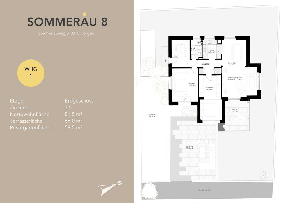 Appartement 3.5 pièces à acheter à Horgen - image 1/7