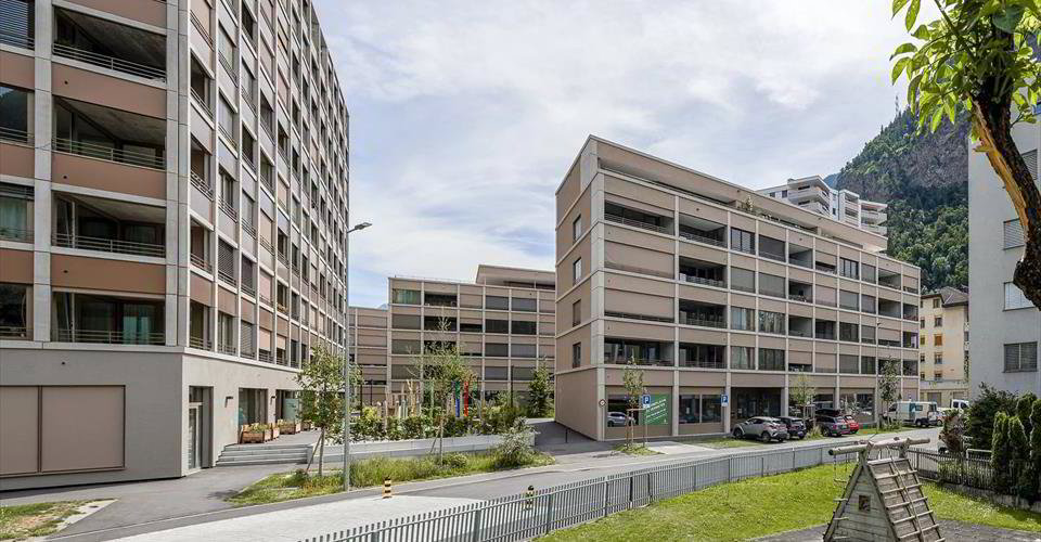 Bureau & Commerce null pièces à louer à Viège - image 1/12