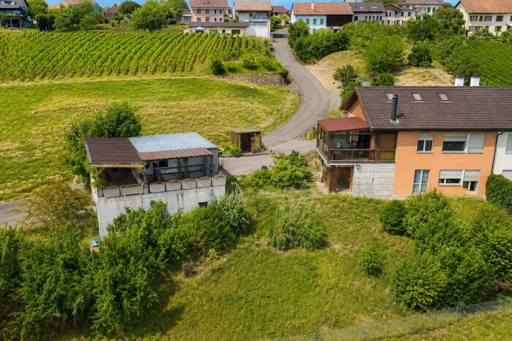 Terrain à bâtir avec vue dégagée à Vallamand - Ansicht 3
