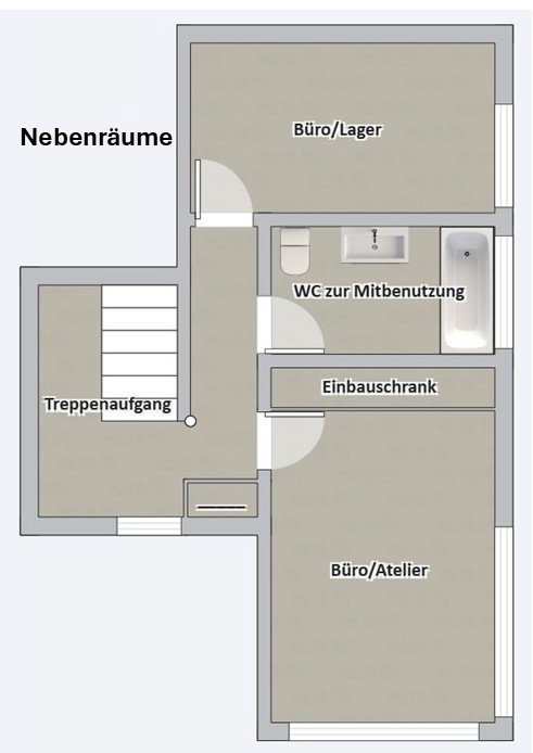 null Zimmer Büro zu vermieten in Ennetbürgen - Bild 1/5