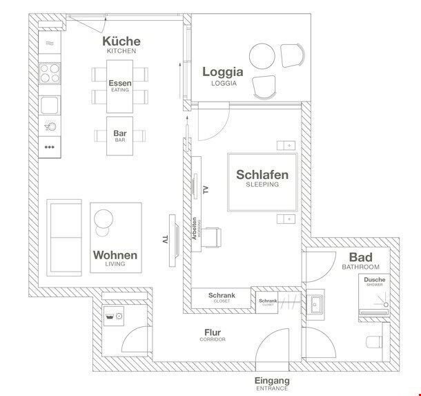 Appartamento di 2.5 locali in affitto a Glattpark (Opfikon) - immagine 1/5