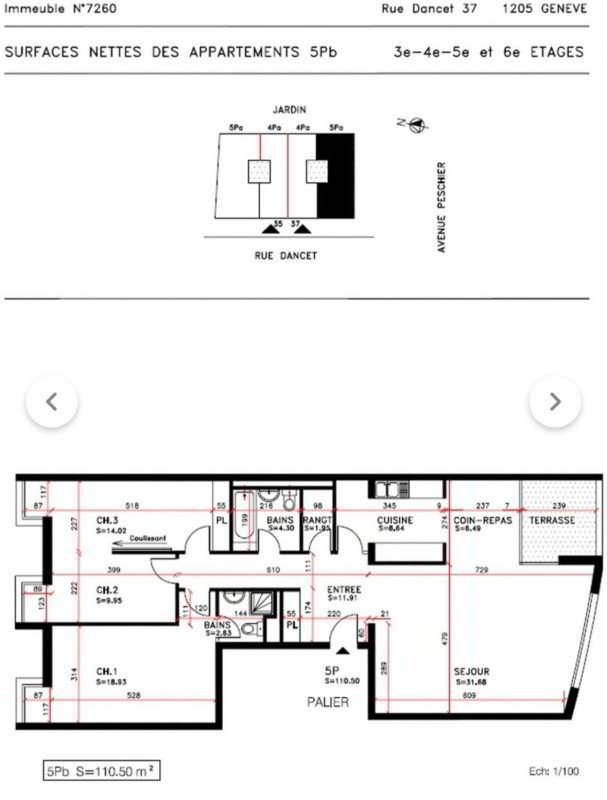 5.5 Zimmer Wohnung zu vermieten in Genève - Bild 1/11