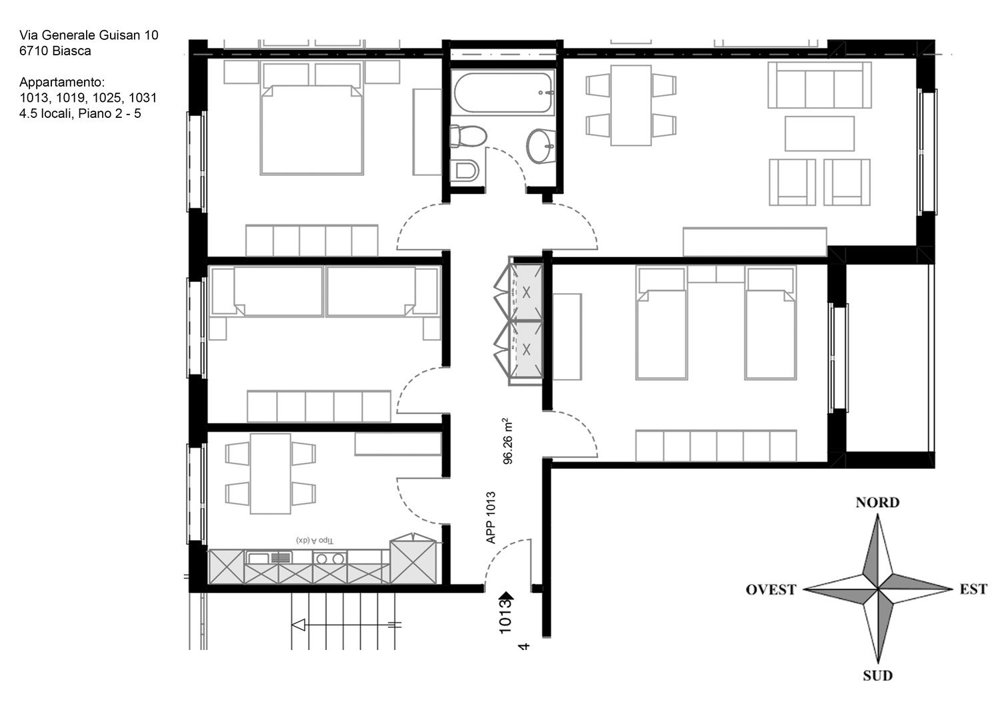 4 rooms Apartment for rent in Biasca - image 1/12
