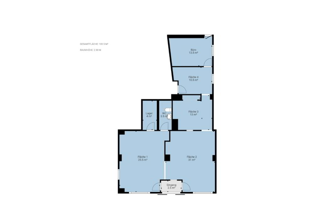 null rooms Office & Commercial for rent in Stans - image 1/3