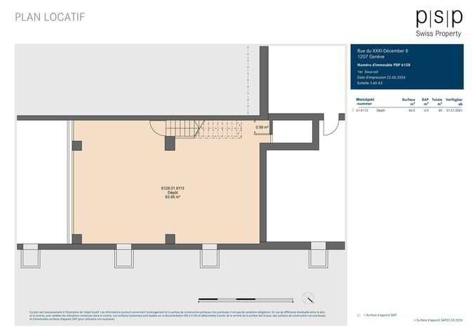 null rooms Office & Commercial for rent in Geneva - image 1/4